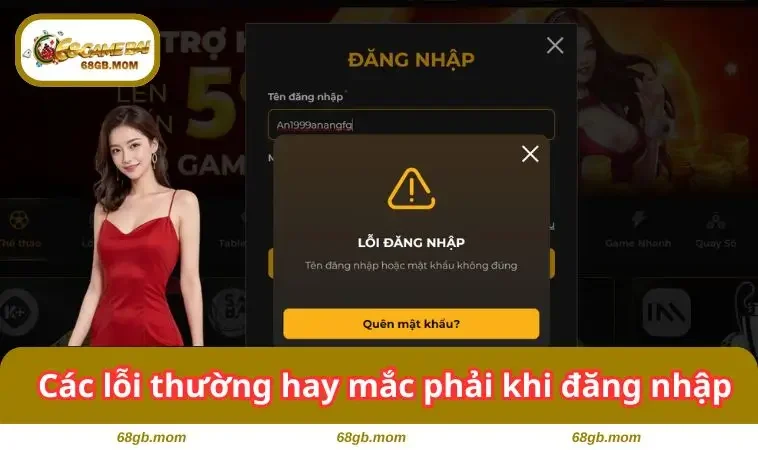 Các lỗi thường hay mắc phải