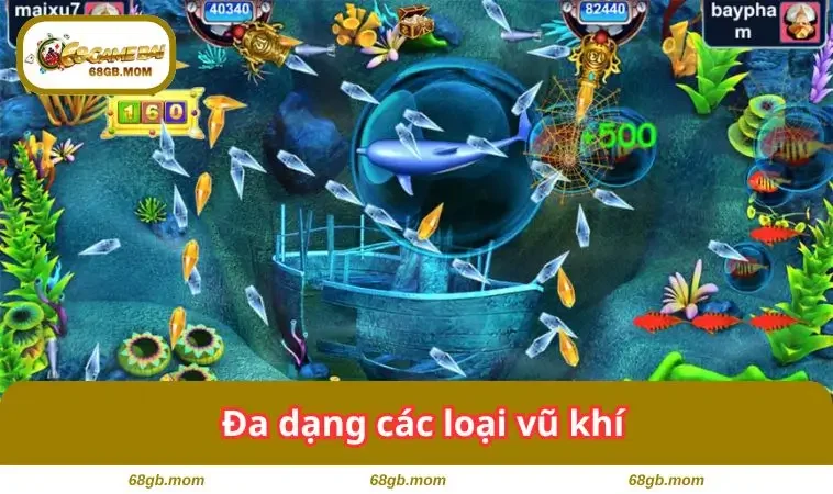 Đa dạng các loại vũ khí