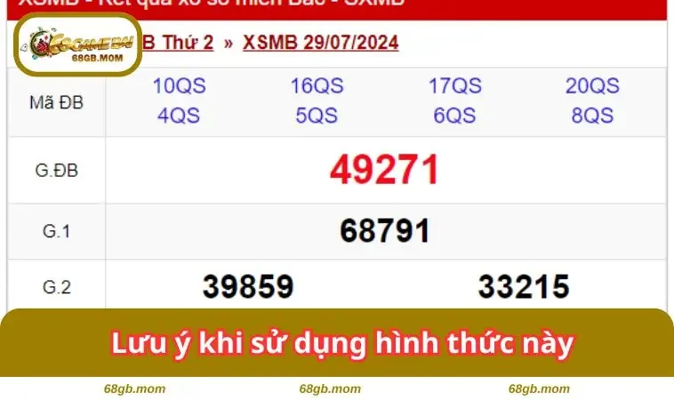 Lưu ý khi sử dụng loại này