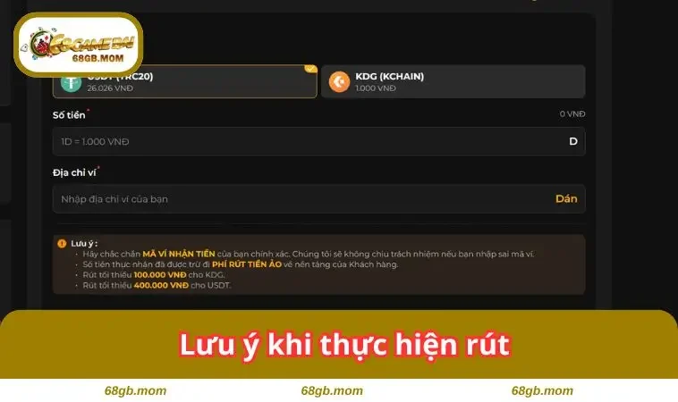 Lưu ý khi thực hiện 