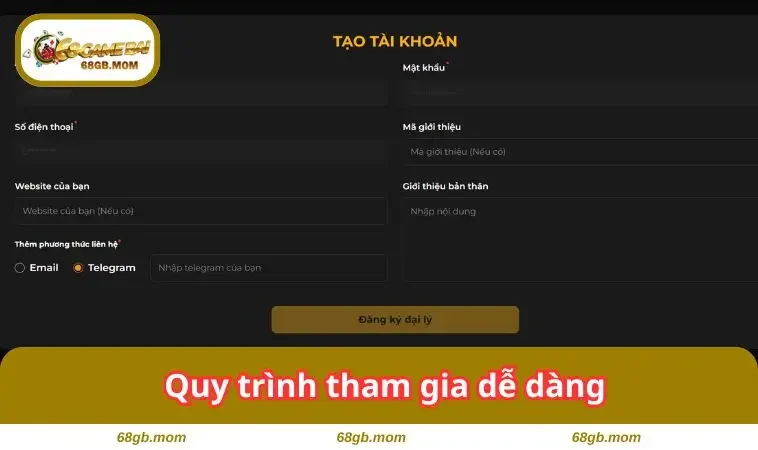 Quy trình tham gia dễ dàng